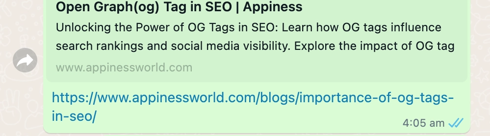 OG Tag Title and Description Example